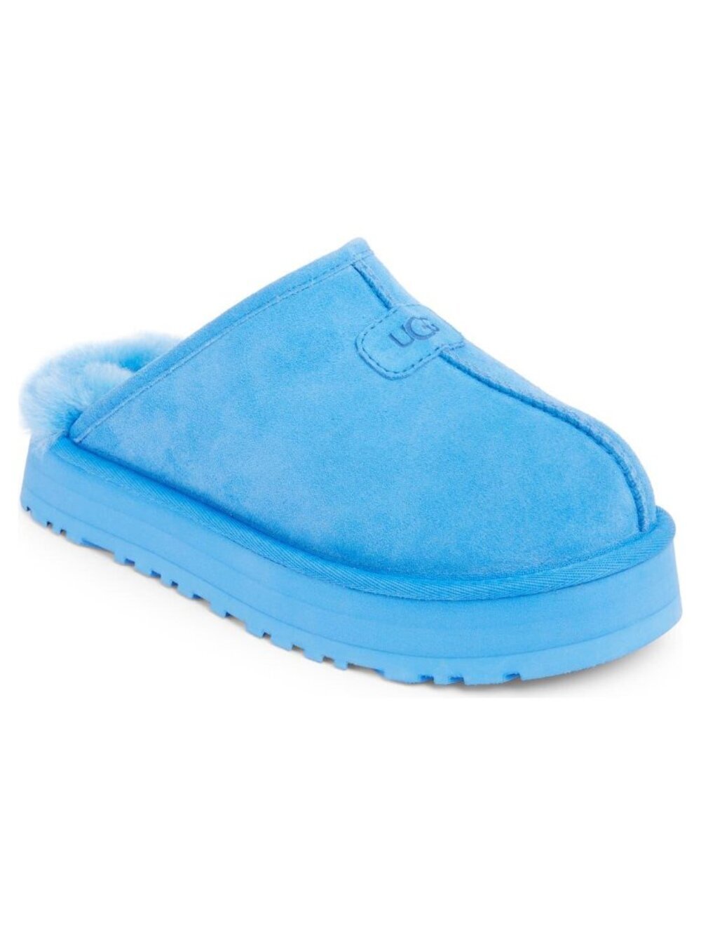 UGG Discoquette Genuine Shearling Slide Slipper in Blue US 9